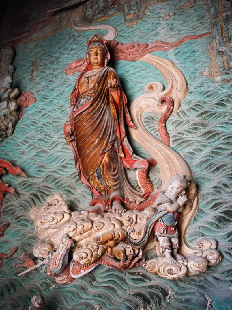 福胜寺渡海观音悬塑